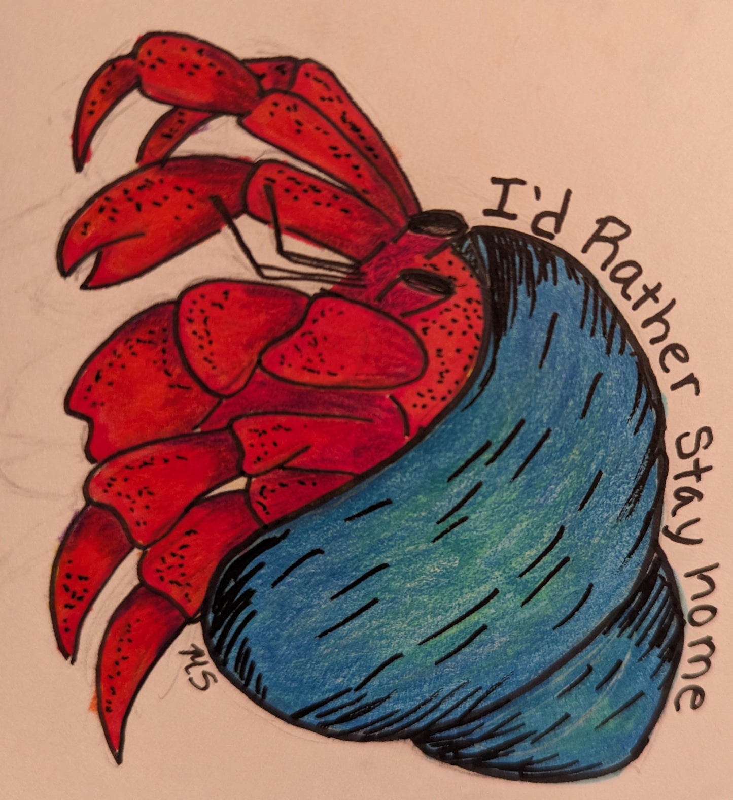 I'd rather stay home sticker