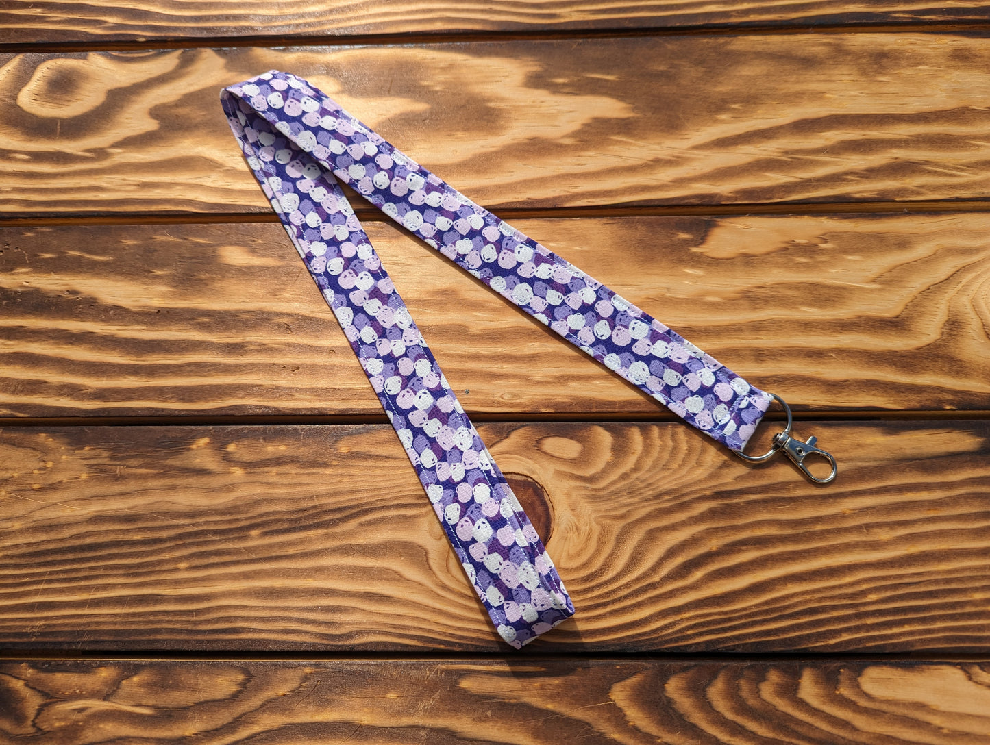 Purple Squiggle Wristlets/ Lanyard