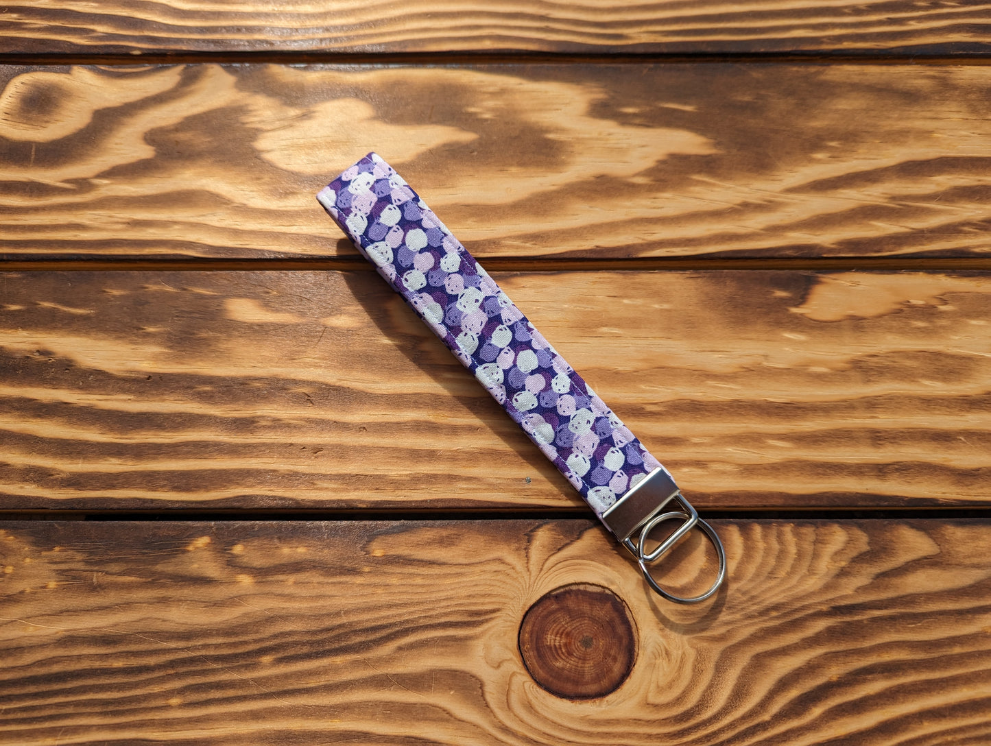Purple Squiggle Wristlets/ Lanyard
