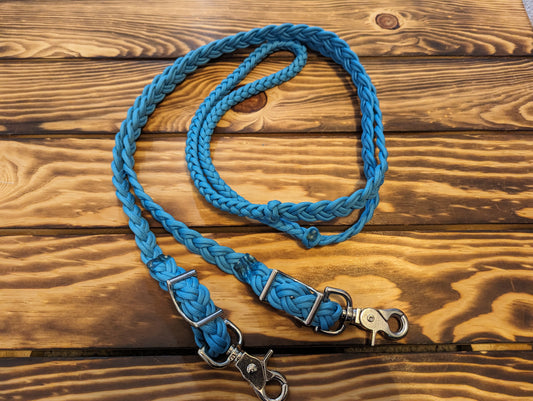 Teal Paracord Reins