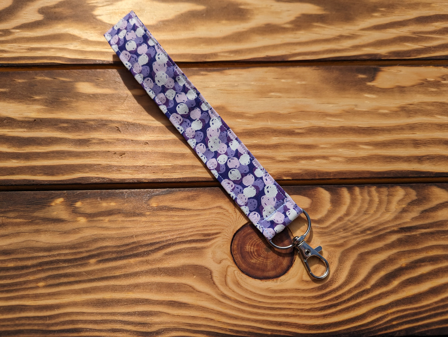 Purple Squiggle Wristlets/ Lanyard